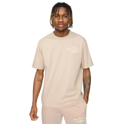 Stone - Front - Kings Will Dream Mens Arch Oversized T-Shirt
