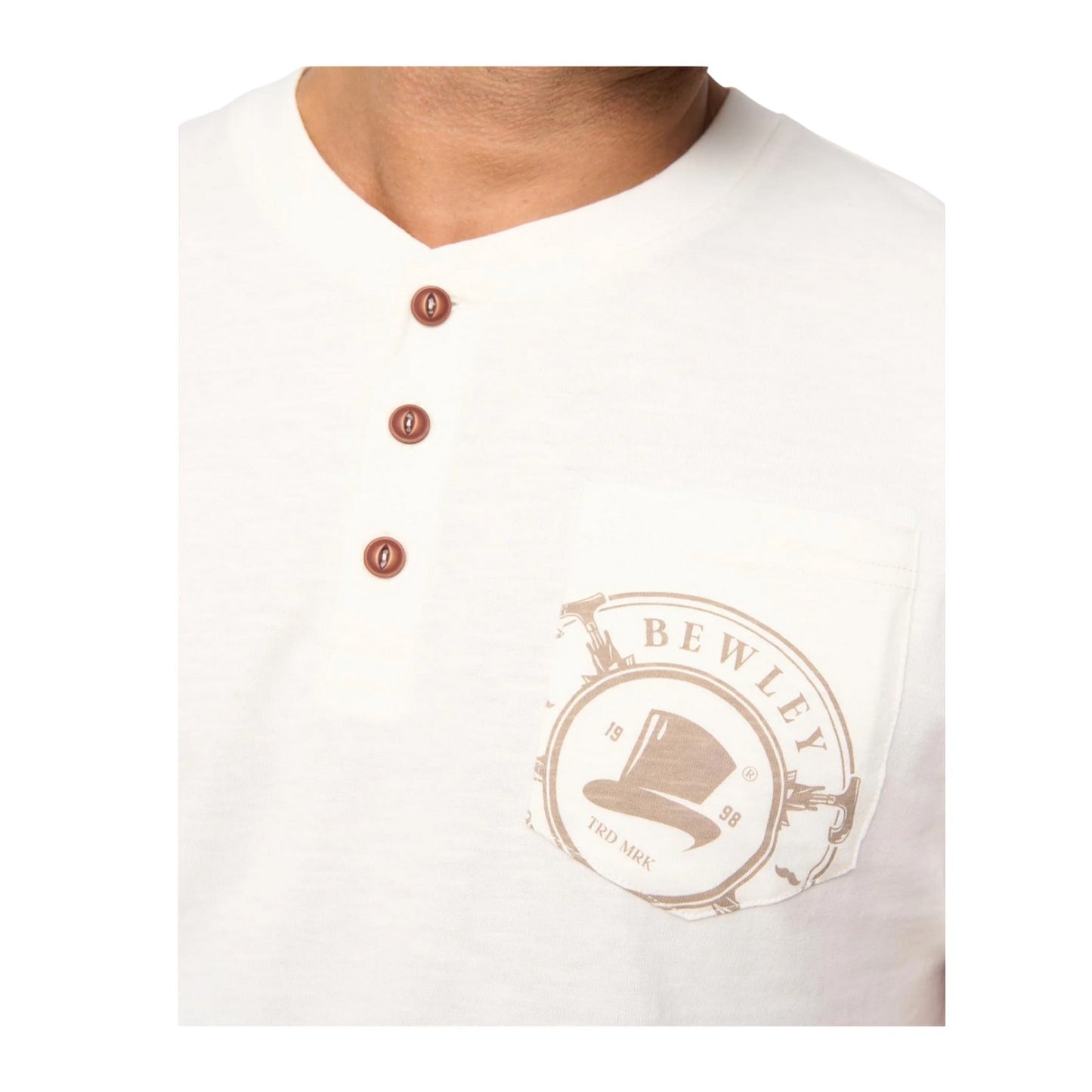 Off White - Side - Bewley & Ritch Mens Garside T-Shirt