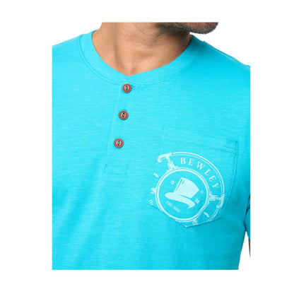Turquoise - Side - Bewley & Ritch Mens Garside T-Shirt