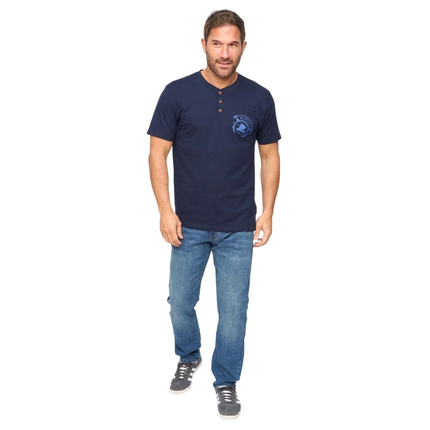 Navy - Lifestyle - Bewley & Ritch Mens Garside T-Shirt