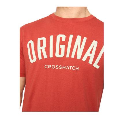 Red - Side - Crosshatch Mens Kensby T-Shirt