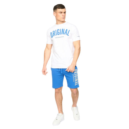 White - Lifestyle - Crosshatch Mens Kensby T-Shirt