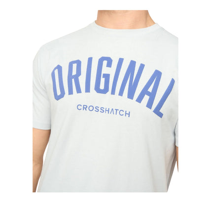 Light Blue - Side - Crosshatch Mens Kensby T-Shirt