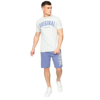 Light Blue - Lifestyle - Crosshatch Mens Kensby T-Shirt