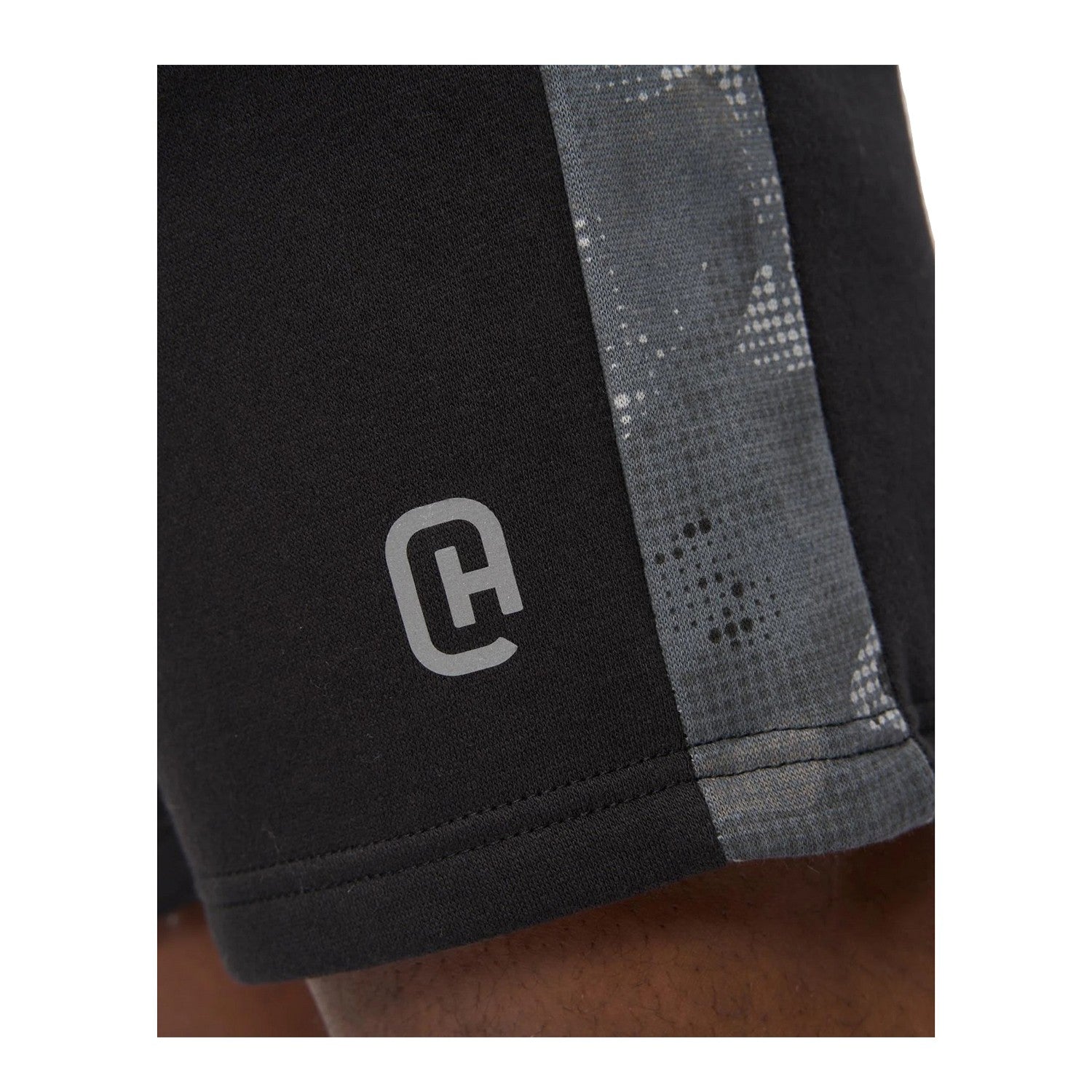 Black - Side - Crosshatch Mens Branton Shorts