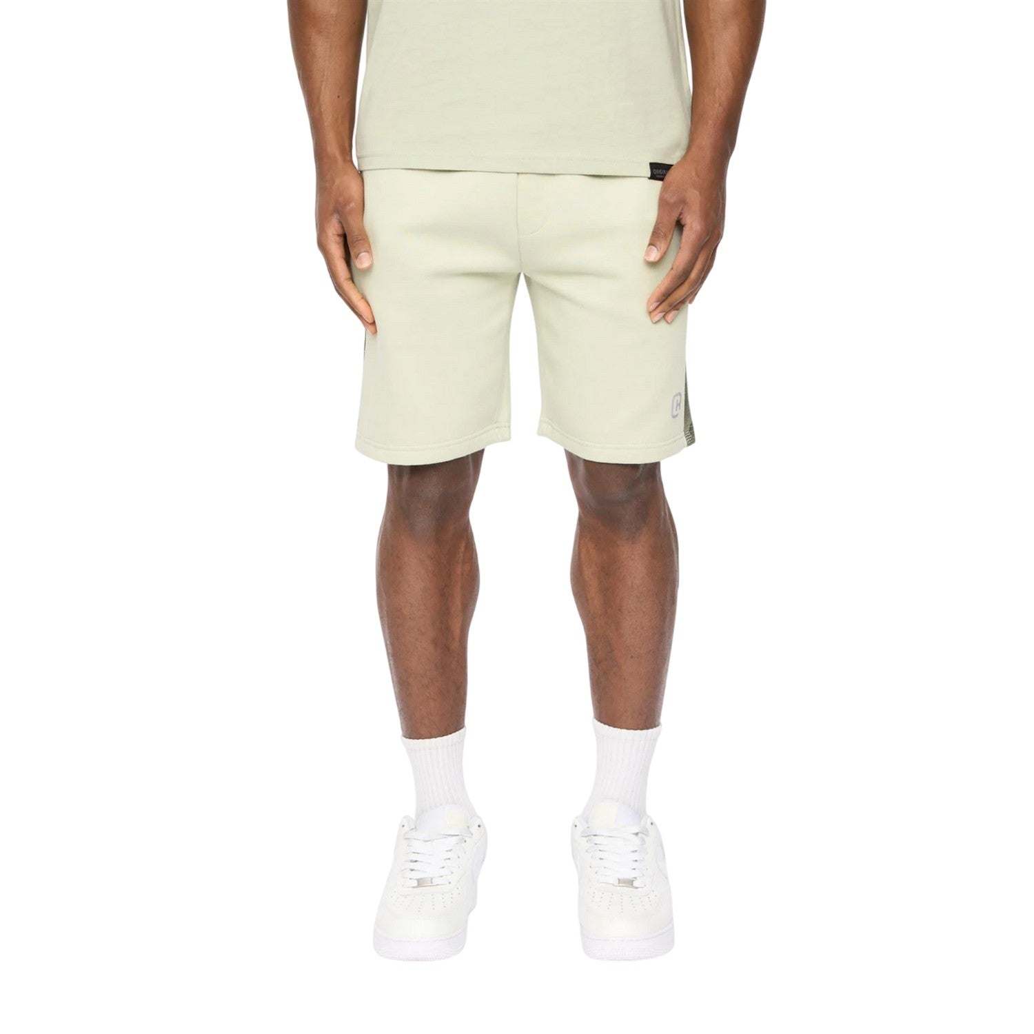 Light Olive - Front - Crosshatch Mens Branton Shorts