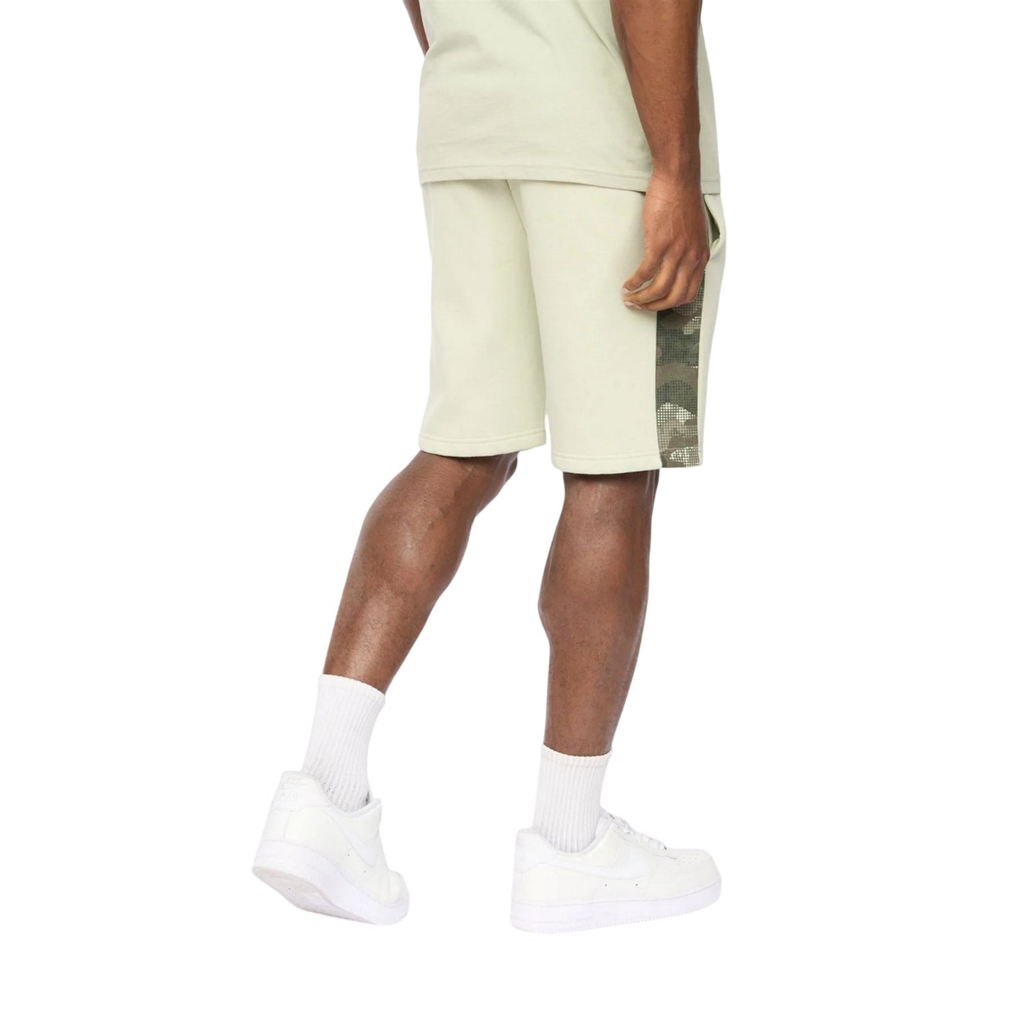 Light Olive - Back - Crosshatch Mens Branton Shorts