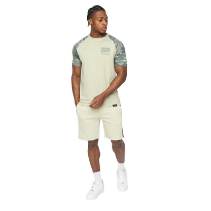 Light Olive - Lifestyle - Crosshatch Mens Branton Shorts