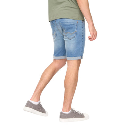 Light Wash - Back - Duck and Cover Mens Zeki Shorts
