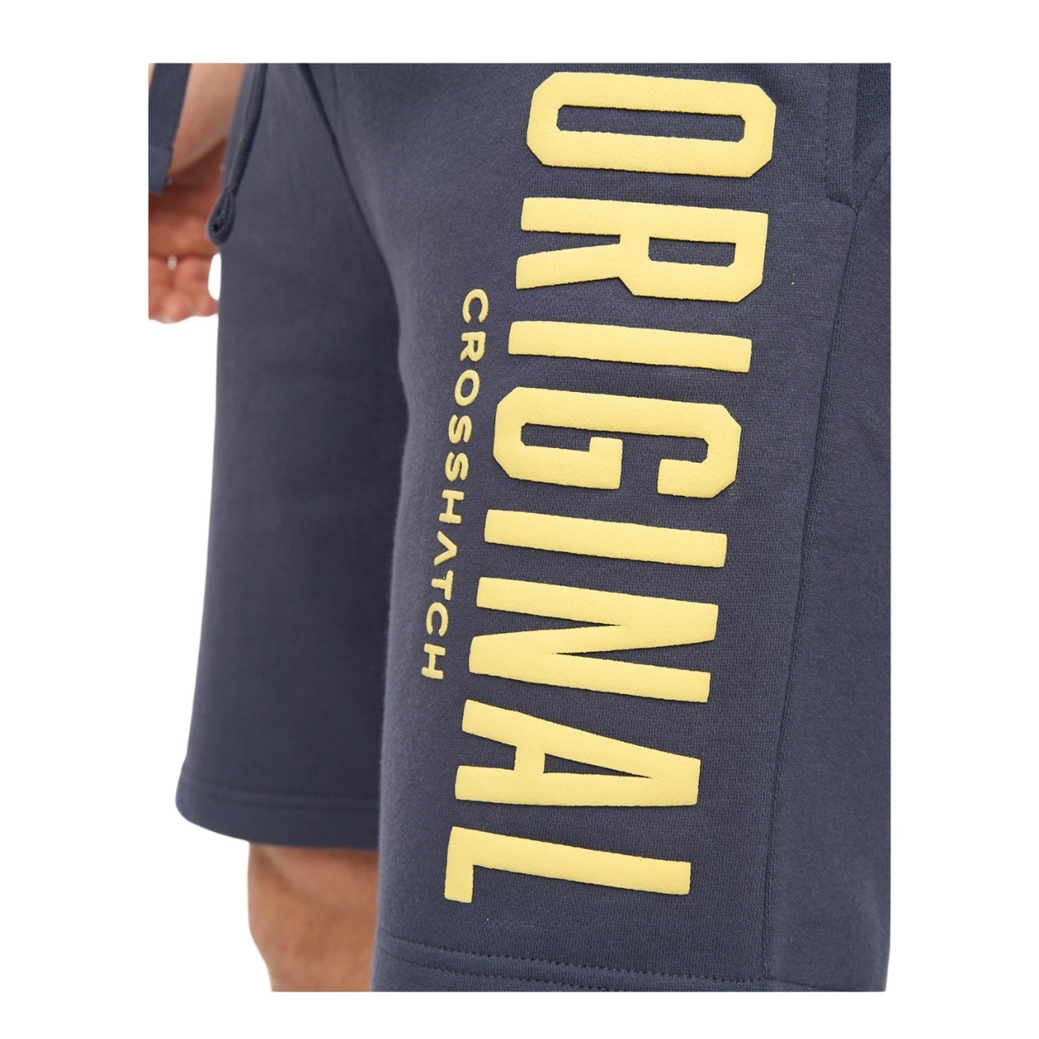 Navy - Side - Crosshatch Mens Kensby Shorts