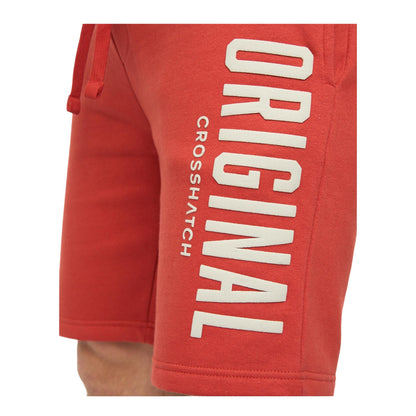 Red - Side - Crosshatch Mens Kensby Shorts