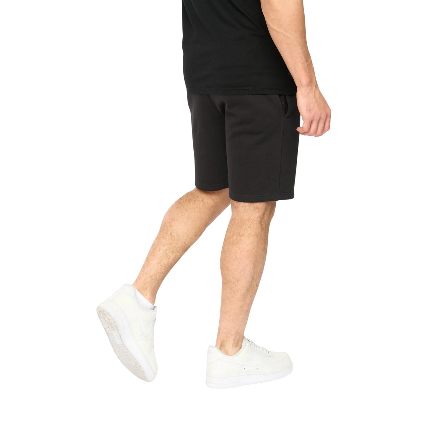 Black - Back - Crosshatch Mens Kensby Shorts