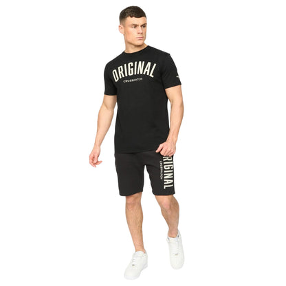 Black - Lifestyle - Crosshatch Mens Kensby Shorts