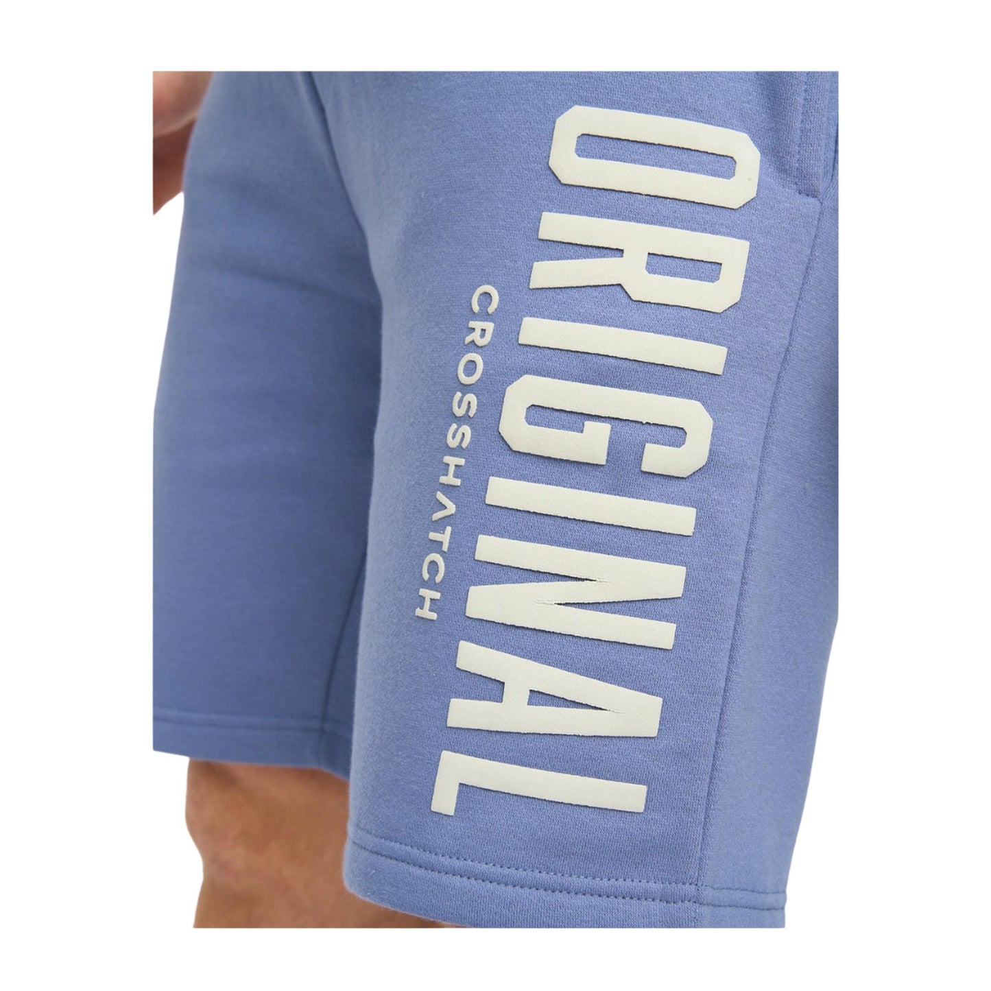 Blue - Side - Crosshatch Mens Kensby Shorts