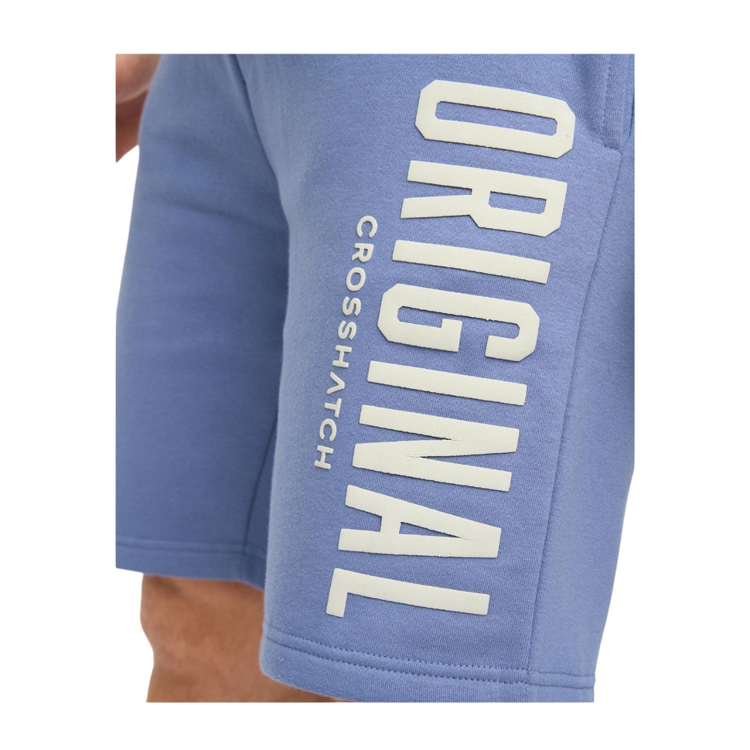 Blue - Side - Crosshatch Mens Kensby Shorts
