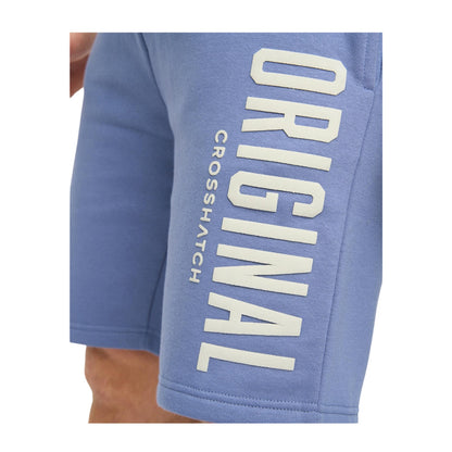 Blue - Side - Crosshatch Mens Kensby Shorts