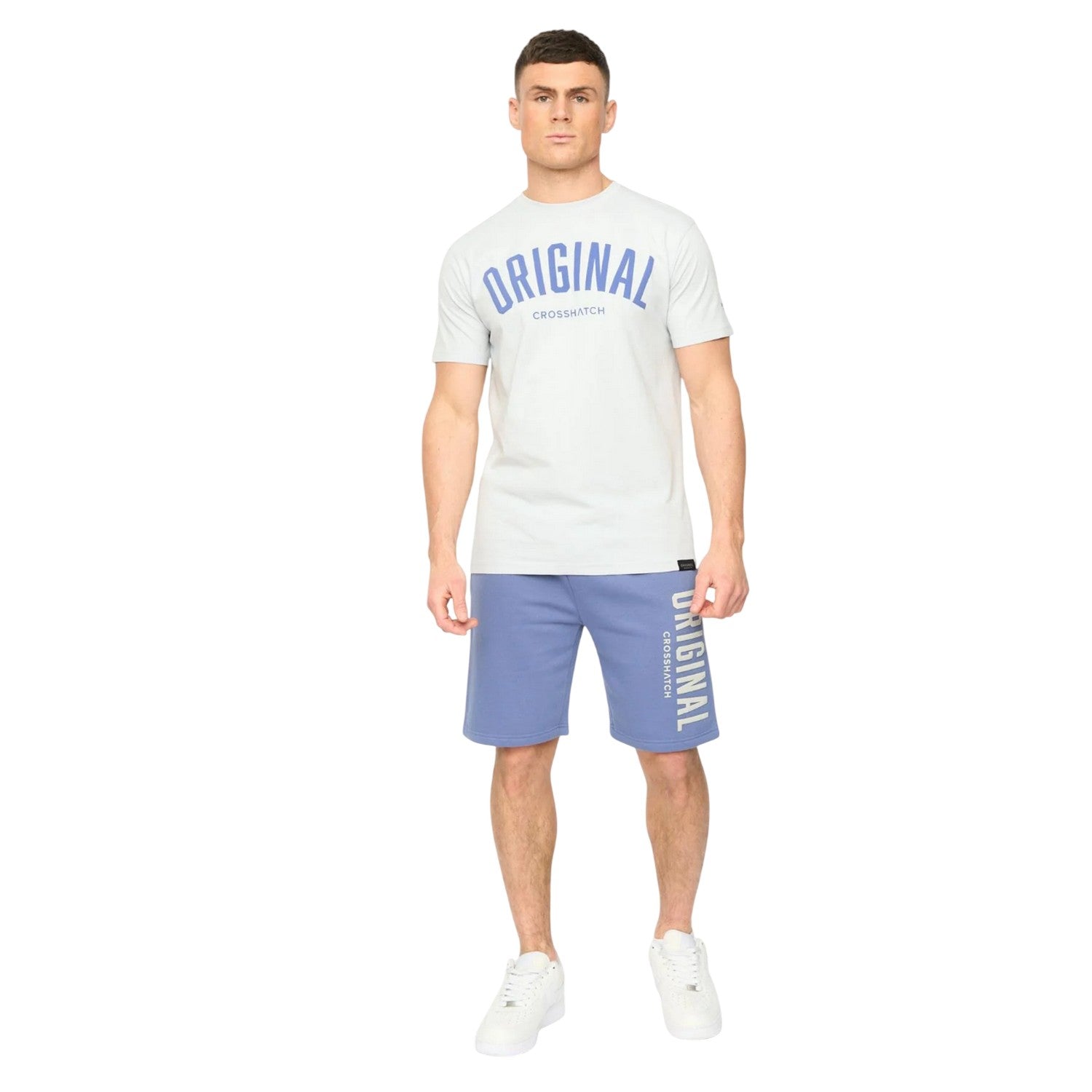 Blue - Lifestyle - Crosshatch Mens Kensby Shorts