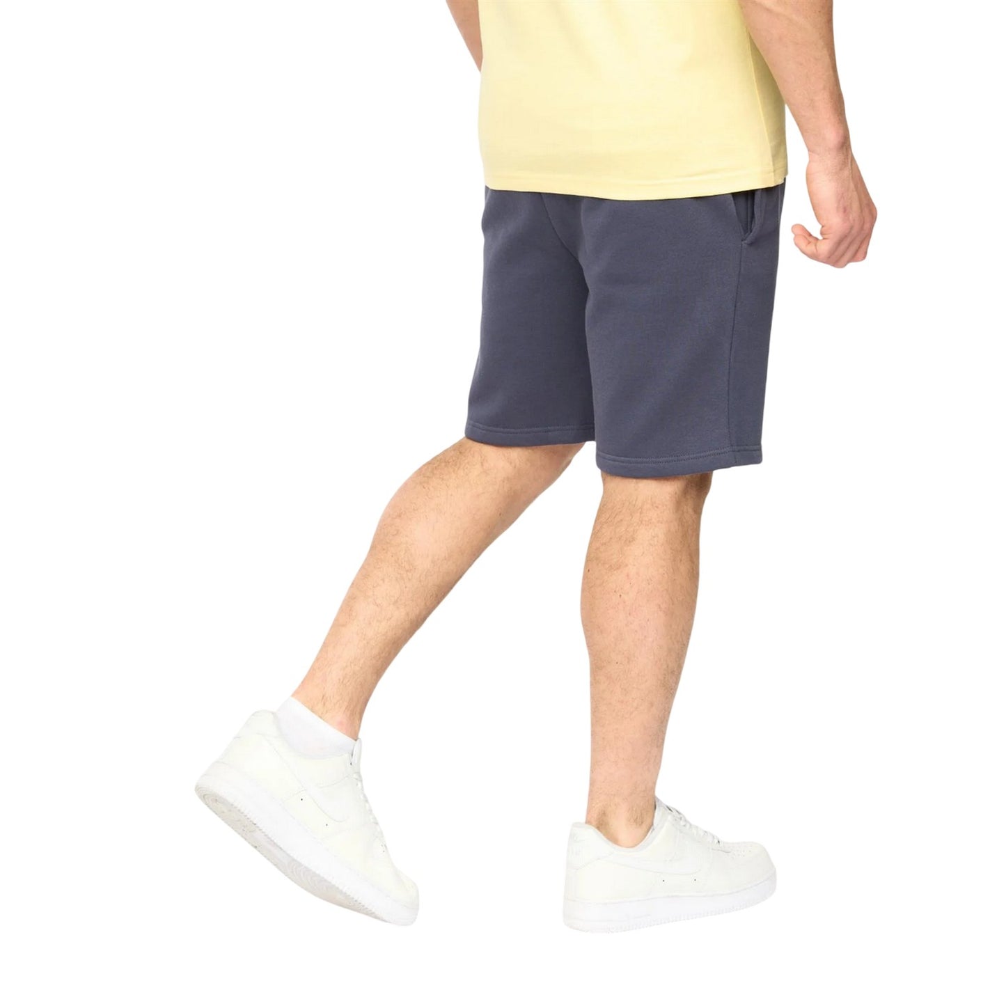 Navy - Back - Crosshatch Mens Kensby Shorts