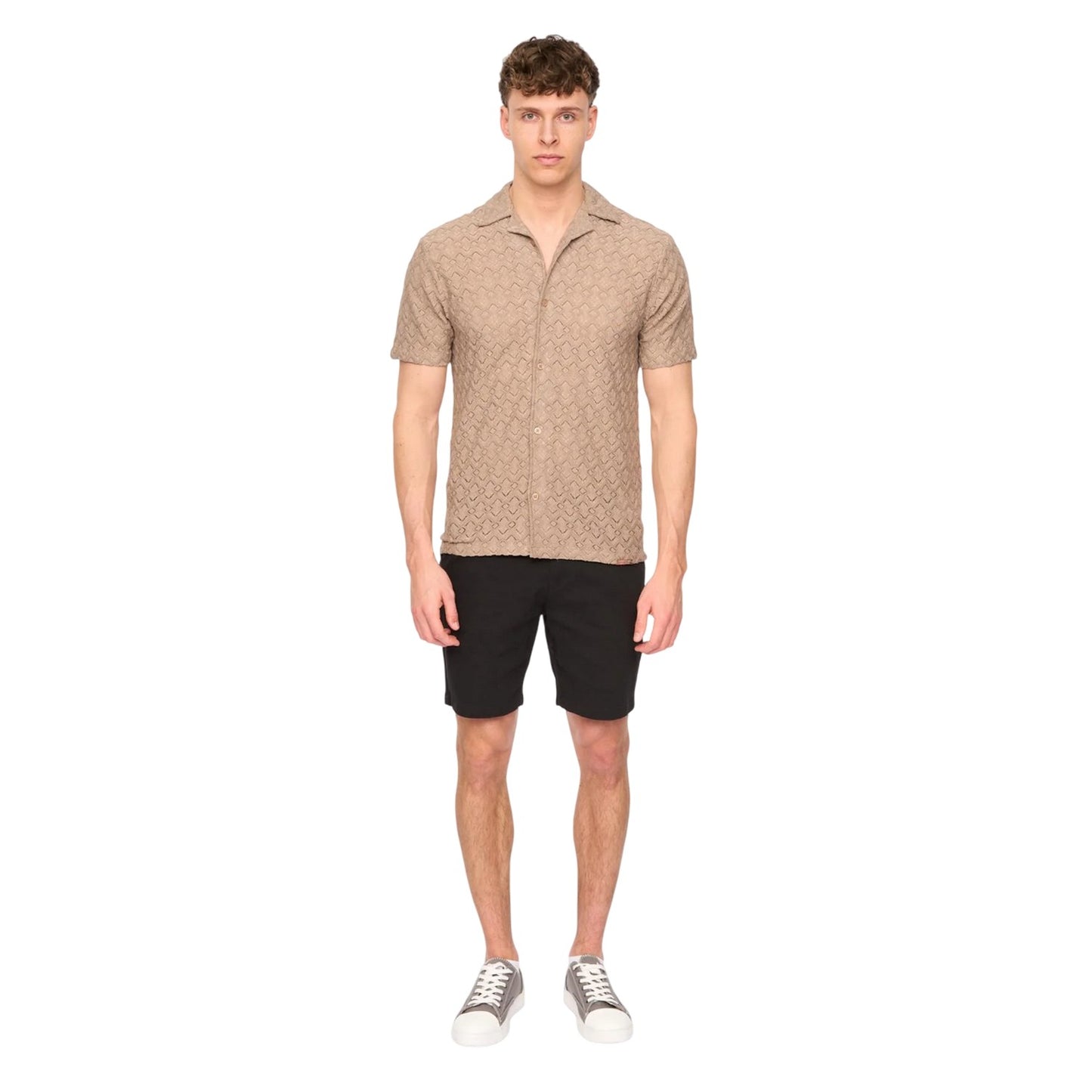 Black - Lifestyle - Duck and Cover Mens Everett Chino Shorts