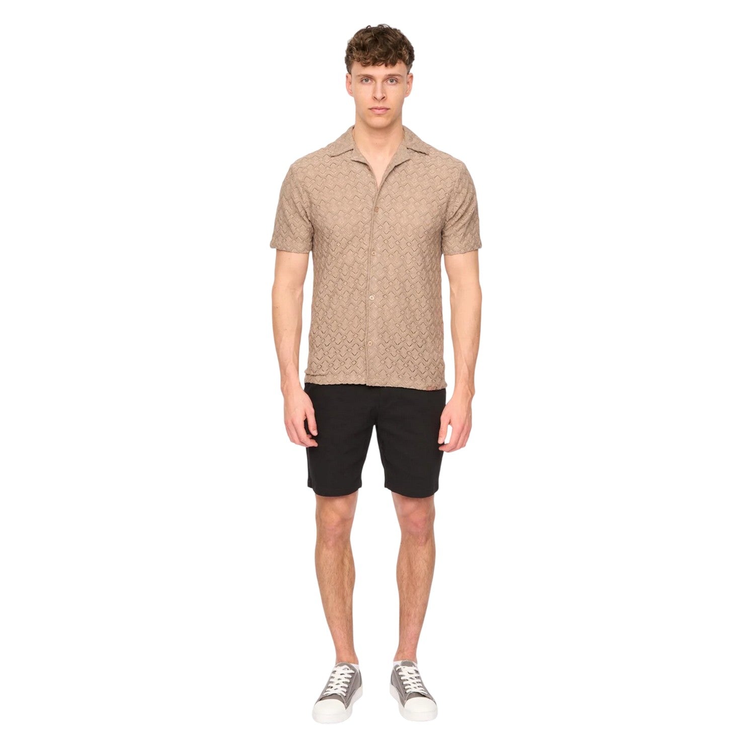 Black - Lifestyle - Duck and Cover Mens Everett Chino Shorts
