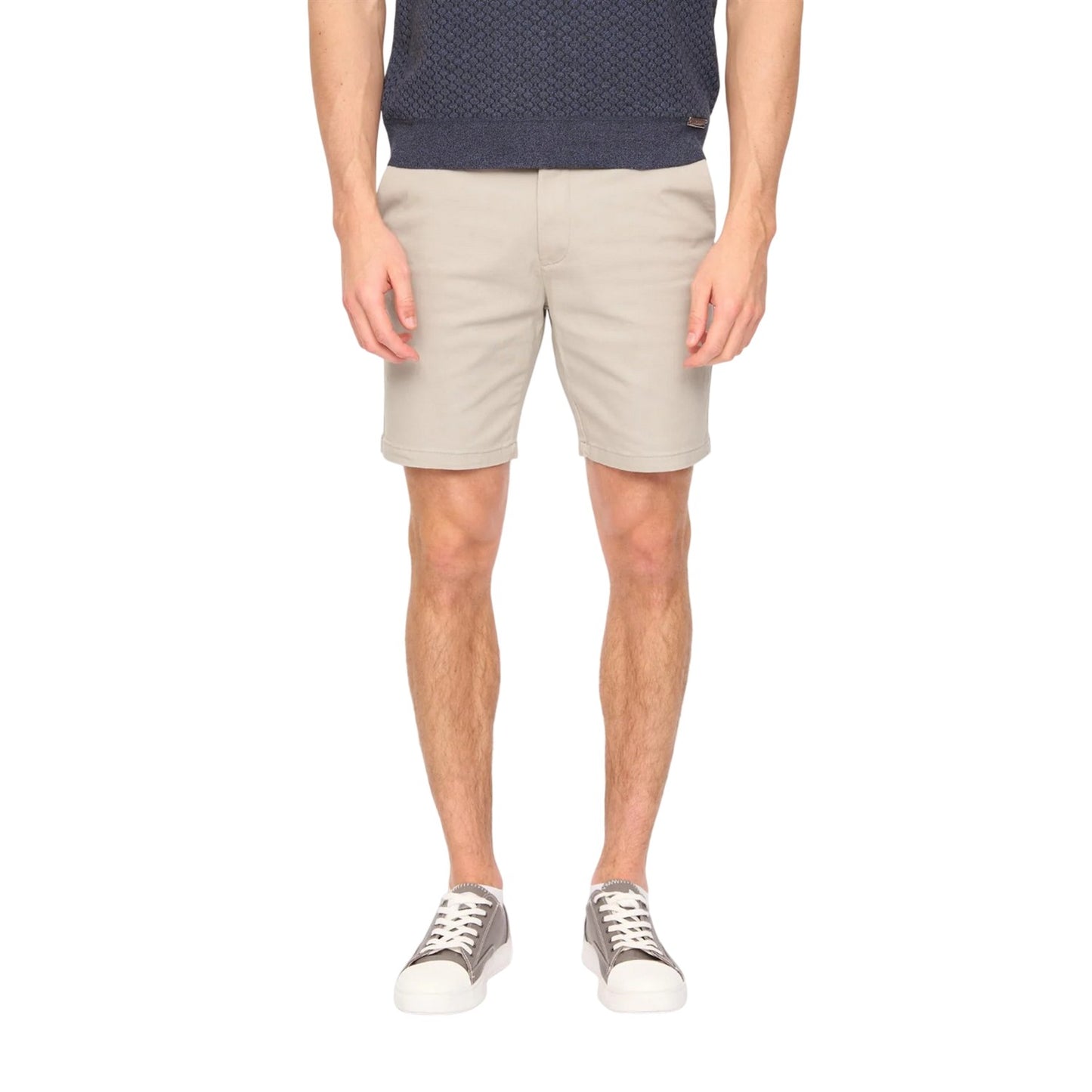 Light Grey - Front - Duck and Cover Mens Everett Chino Shorts