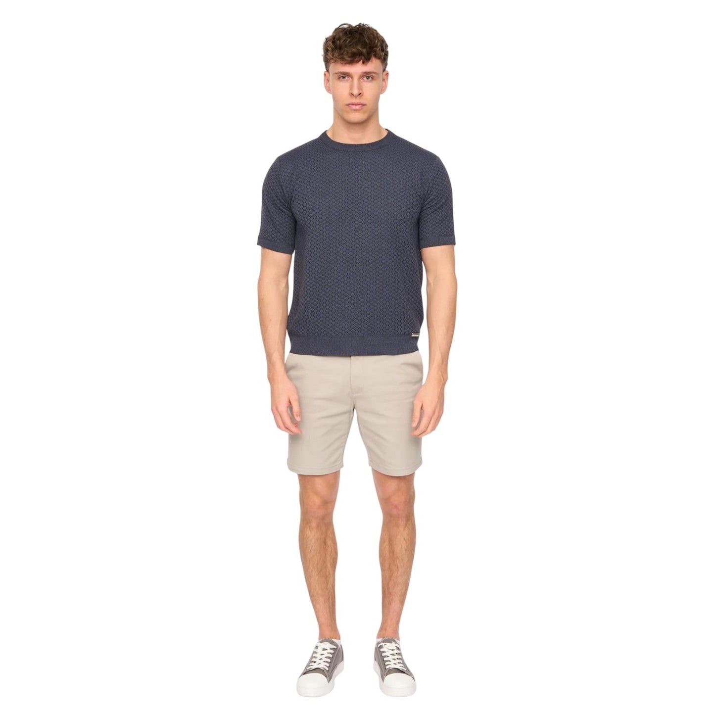 Light Grey - Side - Duck and Cover Mens Everett Chino Shorts