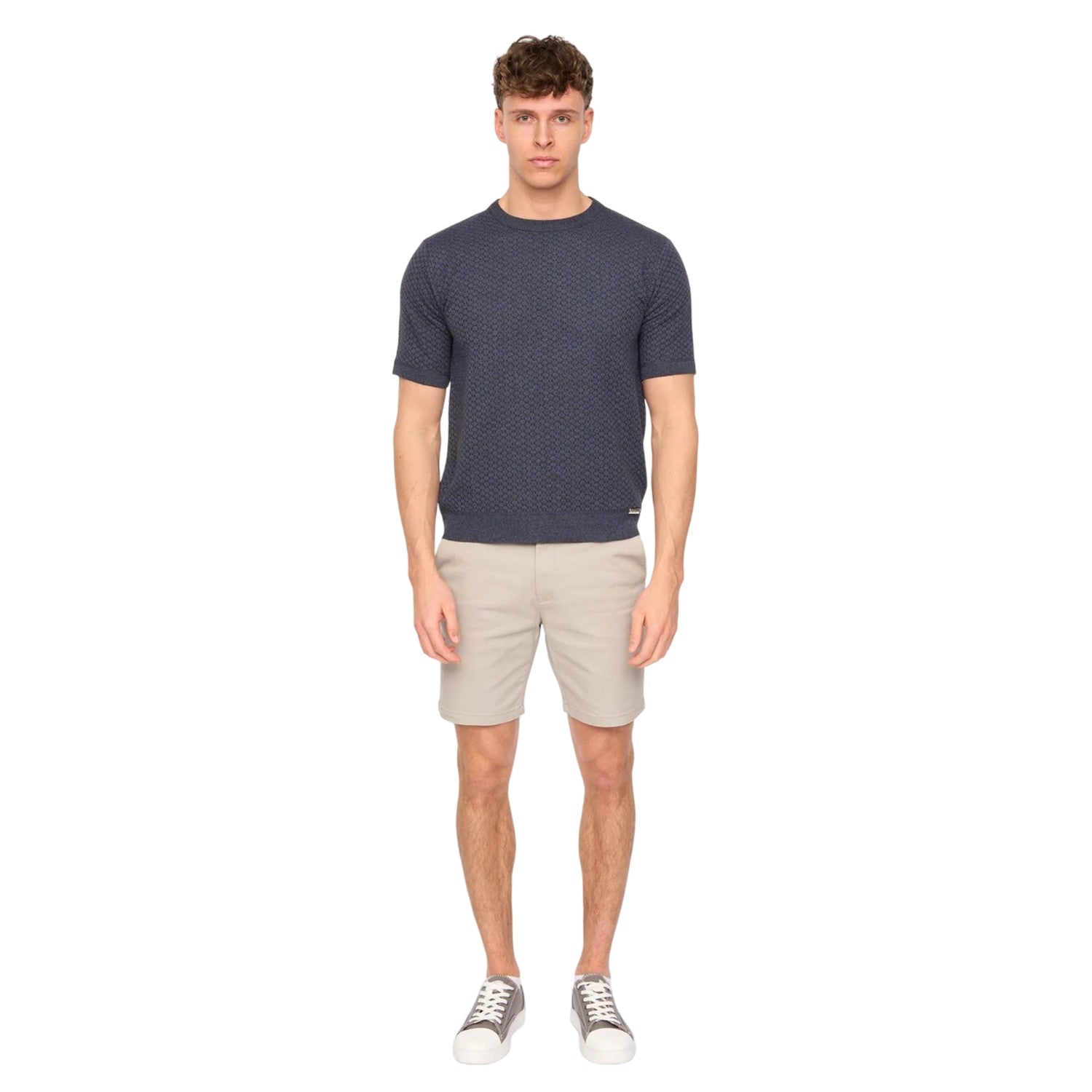 Light Grey - Side - Duck and Cover Mens Everett Chino Shorts