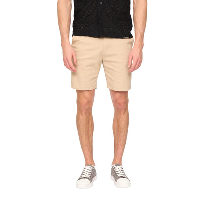 Stone - Front - Duck and Cover Mens Everett Chino Shorts