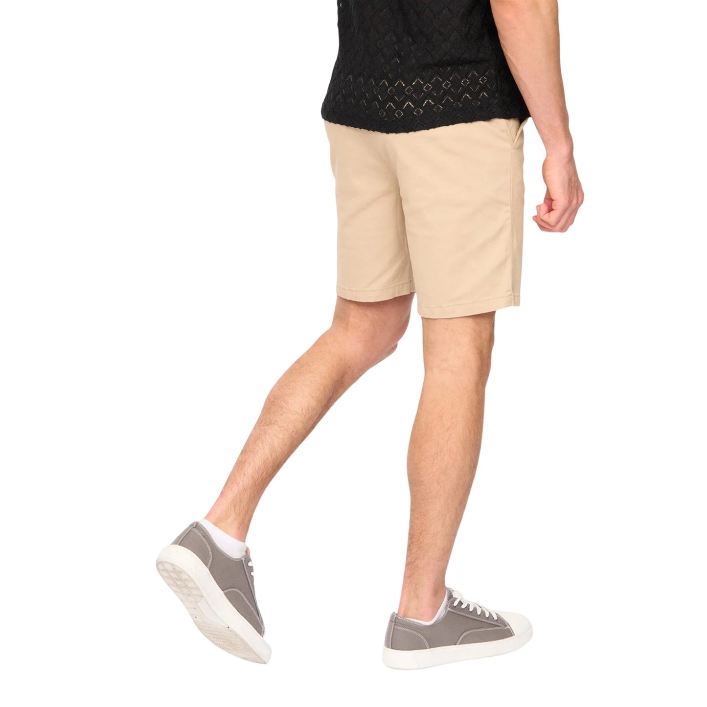 Stone - Back - Duck and Cover Mens Everett Chino Shorts