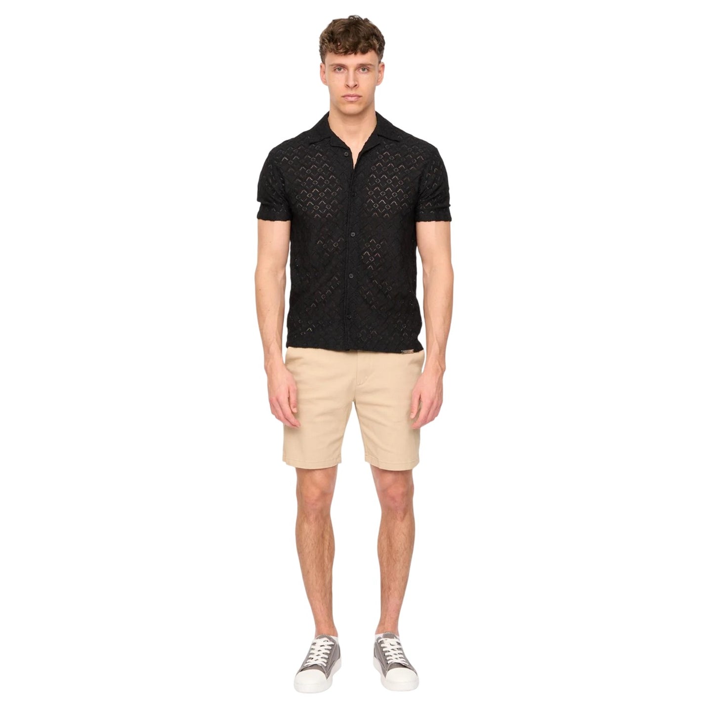 Stone - Side - Duck and Cover Mens Everett Chino Shorts