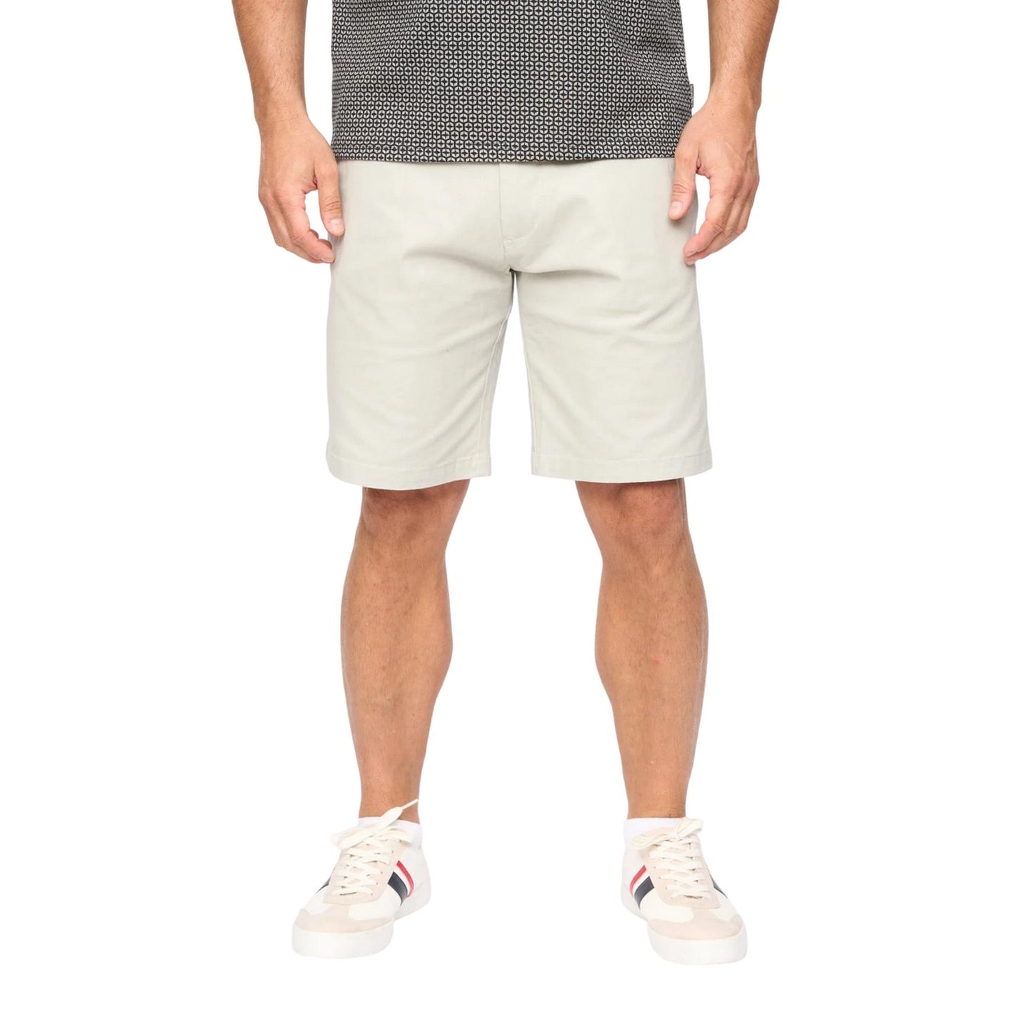 Light Grey - Front - Bewley & Ritch Mens Clarksten Chino Shorts