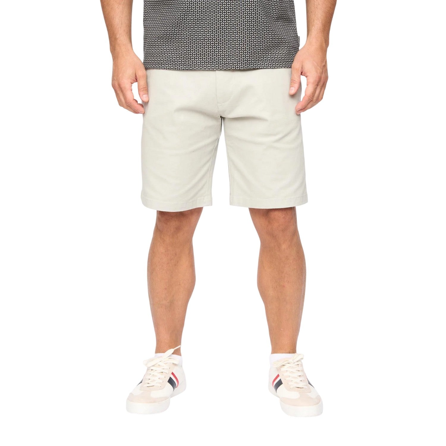 Light Grey - Front - Bewley & Ritch Mens Clarksten Chino Shorts