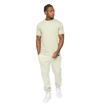 Light Olive - Side - Crosshatch Mens Preece Jogging Bottoms