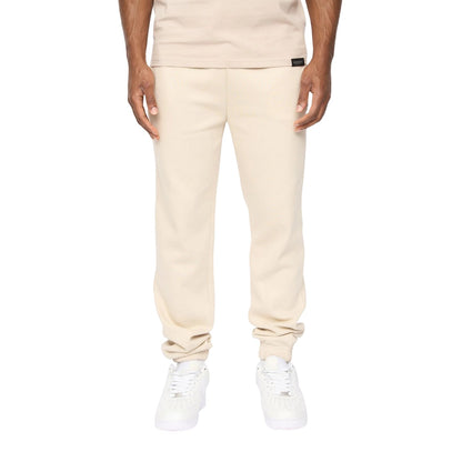Light Stone - Front - Crosshatch Mens Preece Jogging Bottoms