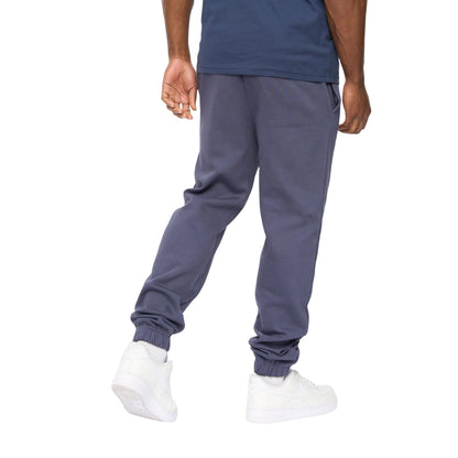 Navy - Back - Crosshatch Mens Preece Jogging Bottoms