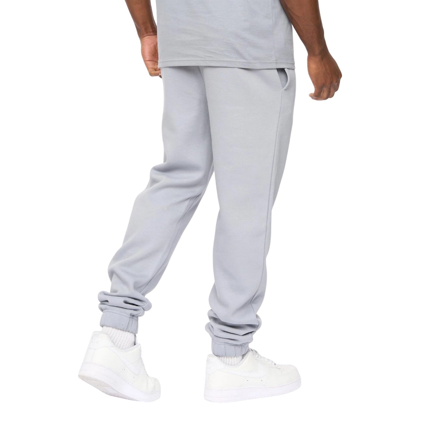 Steel Blue - Back - Crosshatch Mens Preece Jogging Bottoms