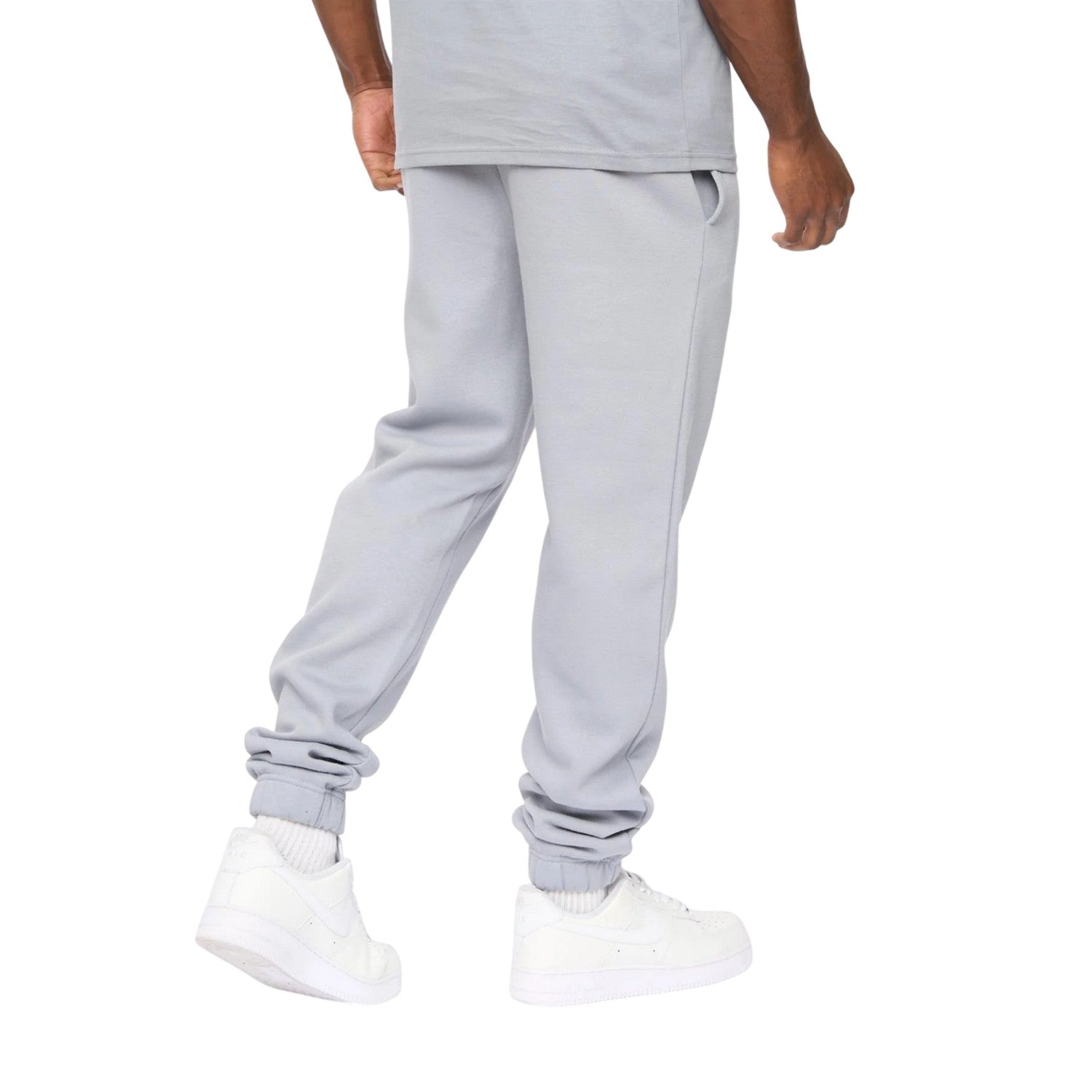 Steel Blue - Back - Crosshatch Mens Preece Jogging Bottoms