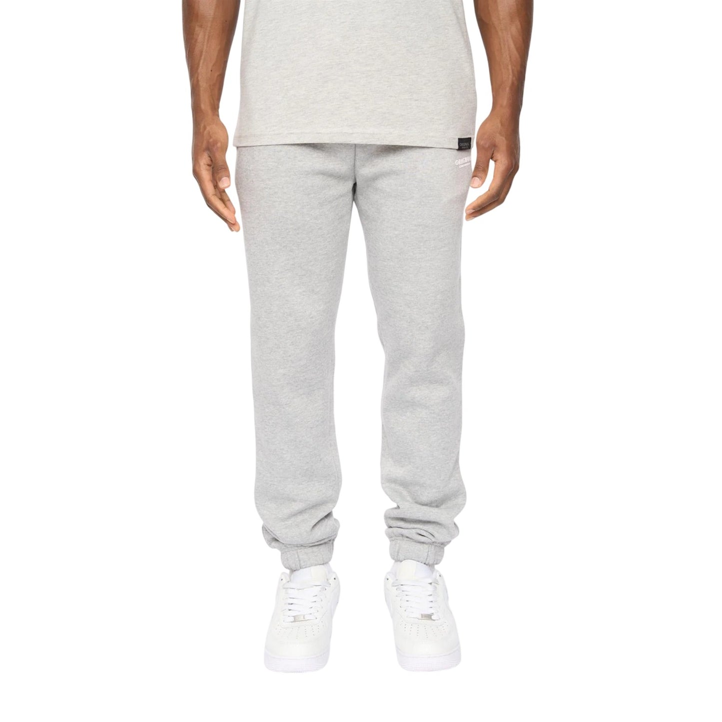 Grey Marl - Front - Crosshatch Mens Preece Jogging Bottoms