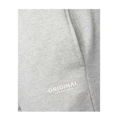 Grey Marl - Side - Crosshatch Mens Preece Jogging Bottoms