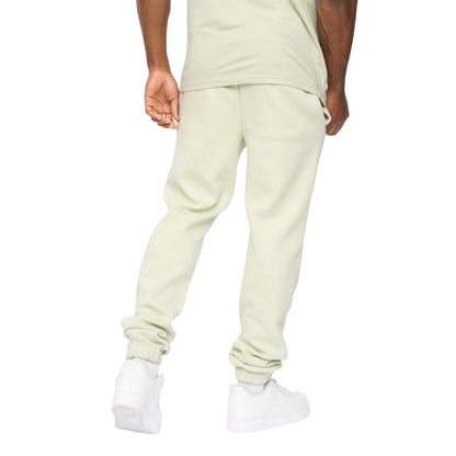 Light Olive - Back - Crosshatch Mens Preece Jogging Bottoms