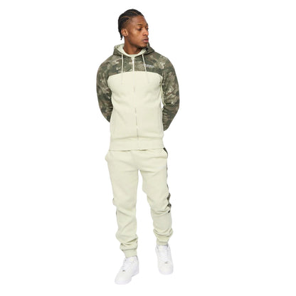 Light Olive - Lifestyle - Crosshatch Mens Branton Jogging Bottoms