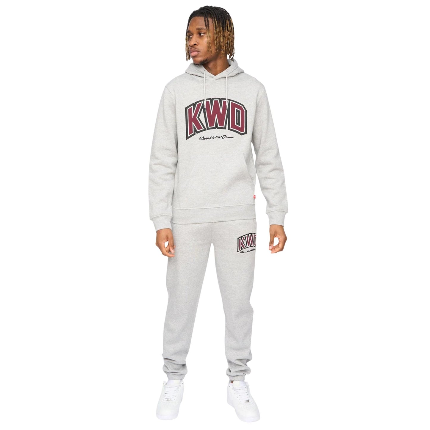 Grey Marl - Lifestyle - Kings Will Dream Mens Kingdome Jogging Bottoms