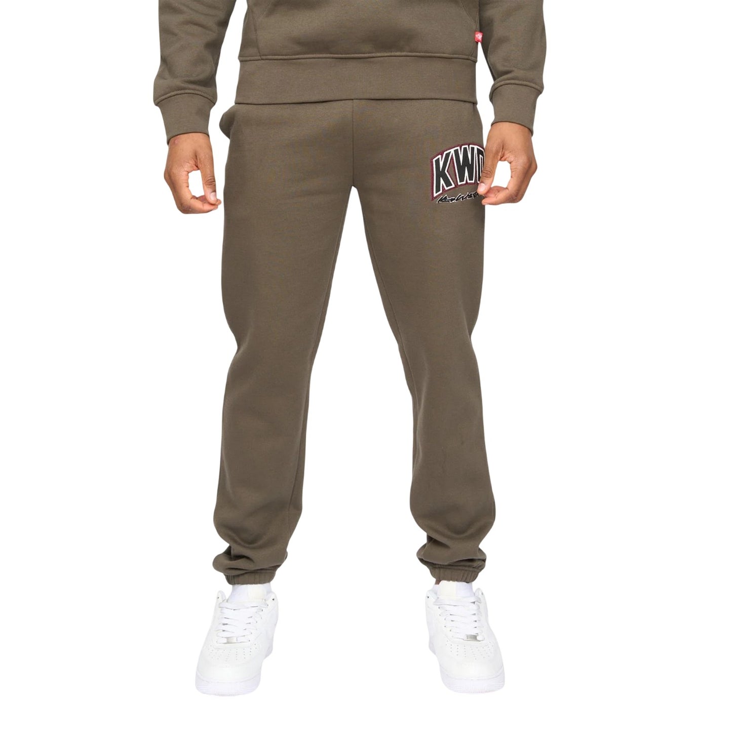 Olive - Front - Kings Will Dream Mens Kingdome Jogging Bottoms