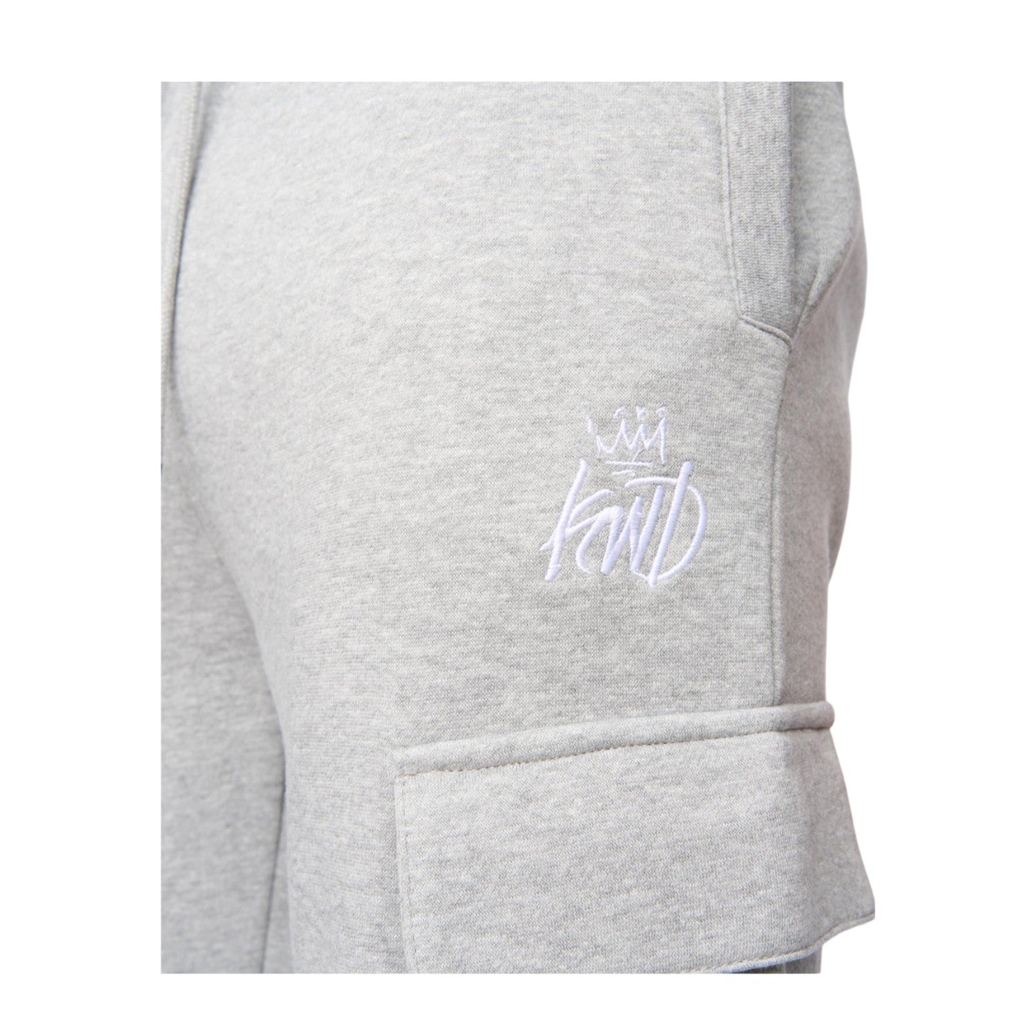 Grey Marl - Side - Kings Will Dream Mens Crosby Cargo Jogging Bottoms