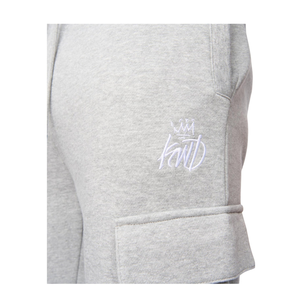 Grey Marl - Side - Kings Will Dream Mens Crosby Cargo Jogging Bottoms
