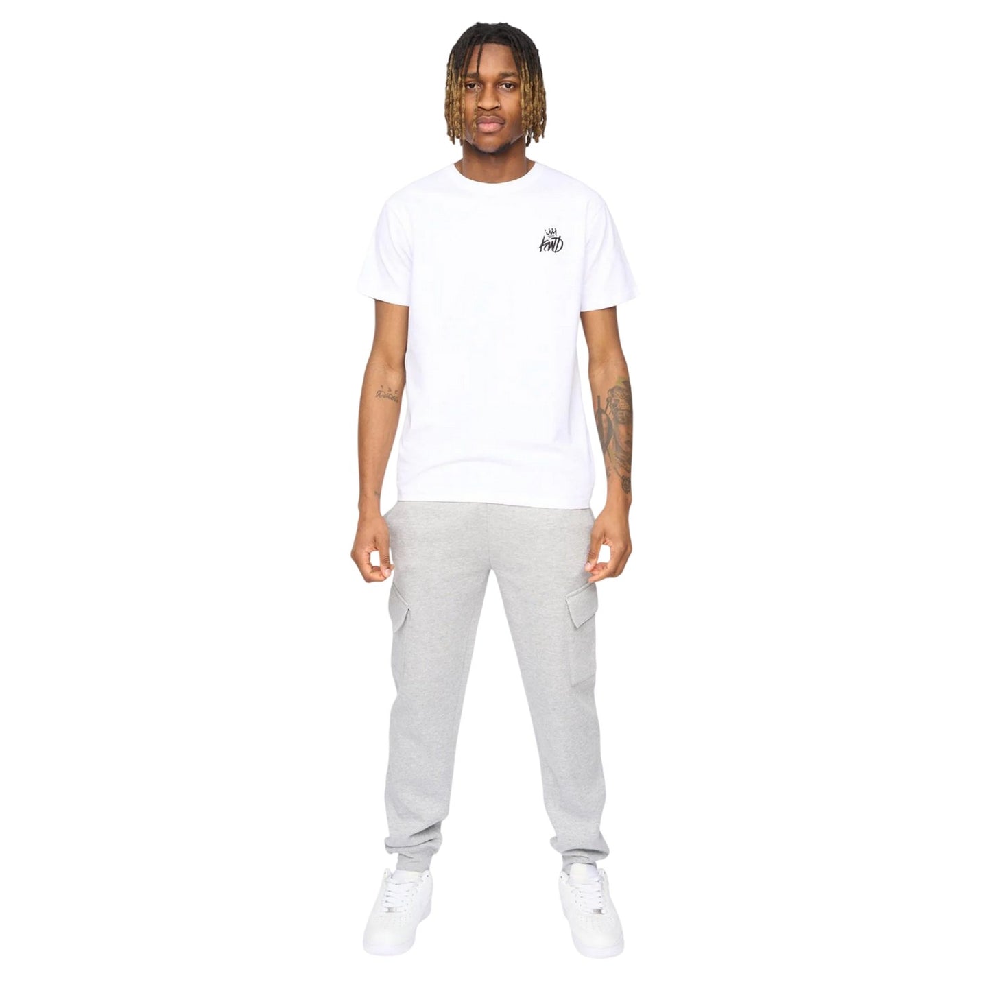Grey Marl - Lifestyle - Kings Will Dream Mens Crosby Cargo Jogging Bottoms