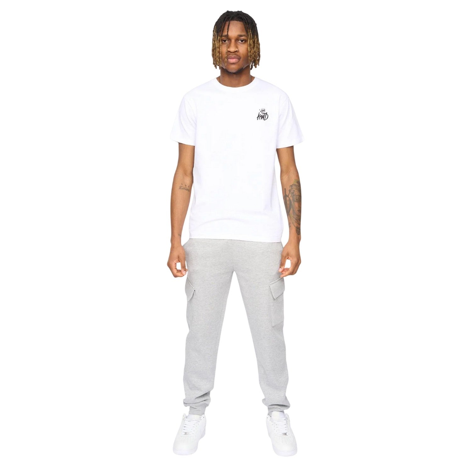Grey Marl - Lifestyle - Kings Will Dream Mens Crosby Cargo Jogging Bottoms