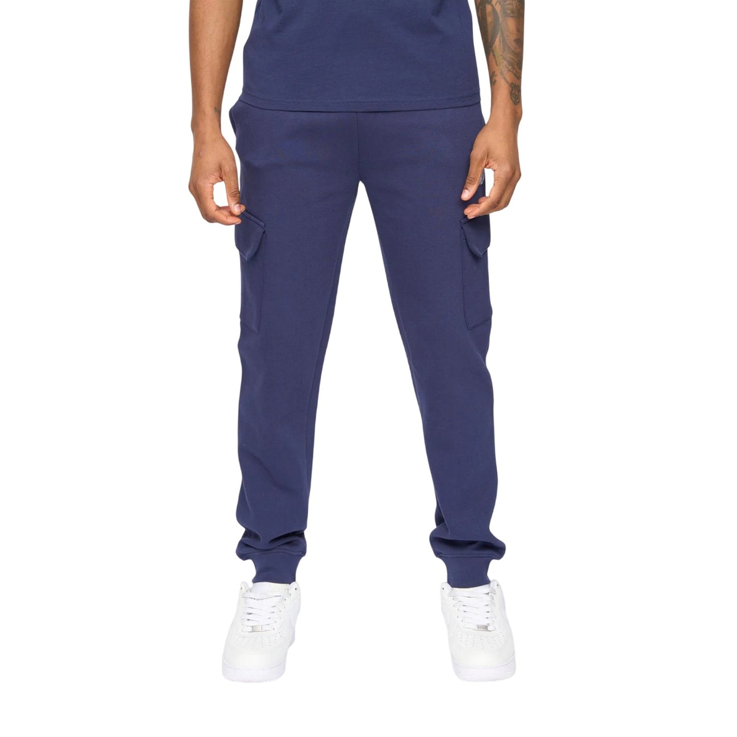 Navy - Front - Kings Will Dream Mens Crosby Cargo Jogging Bottoms