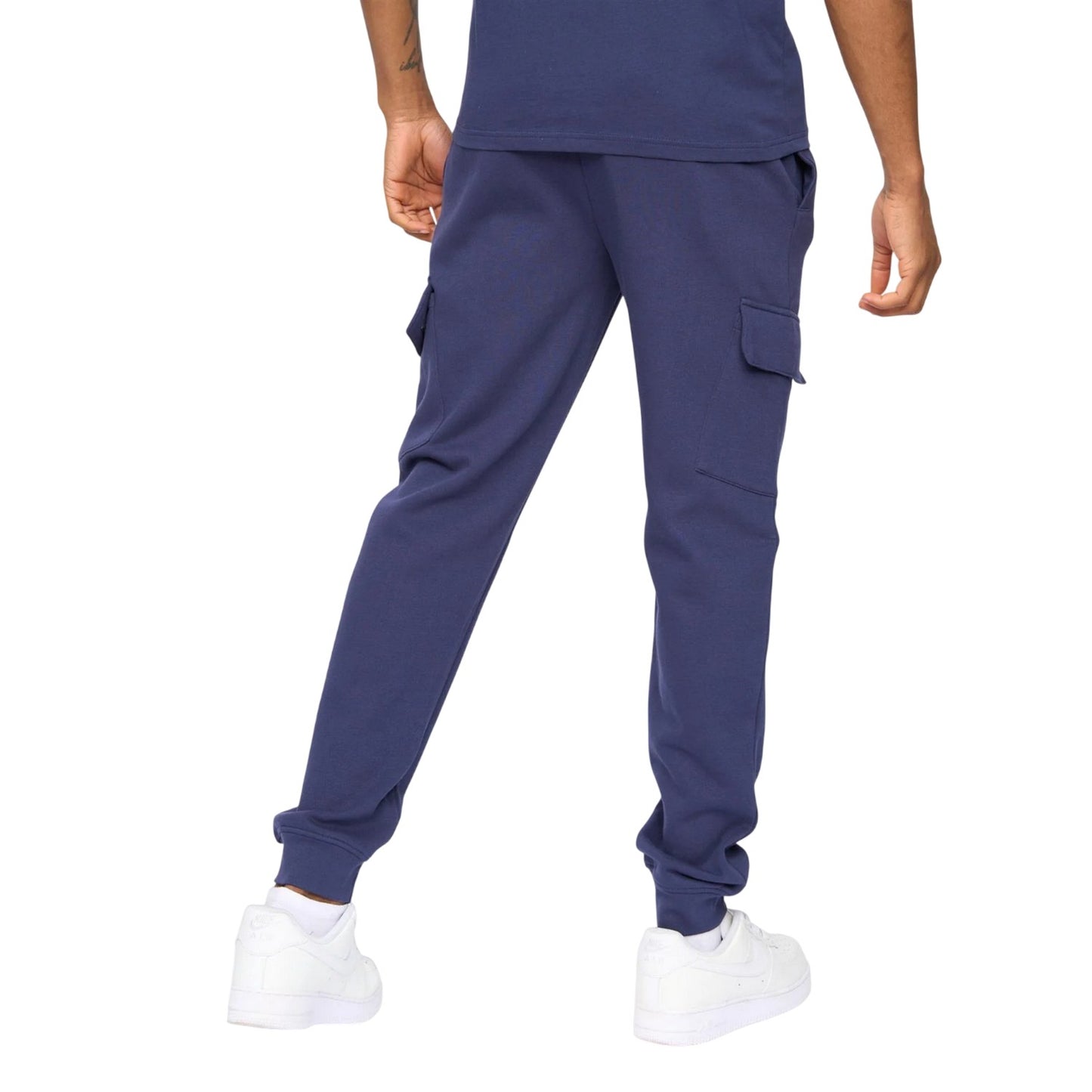 Navy - Back - Kings Will Dream Mens Crosby Cargo Jogging Bottoms