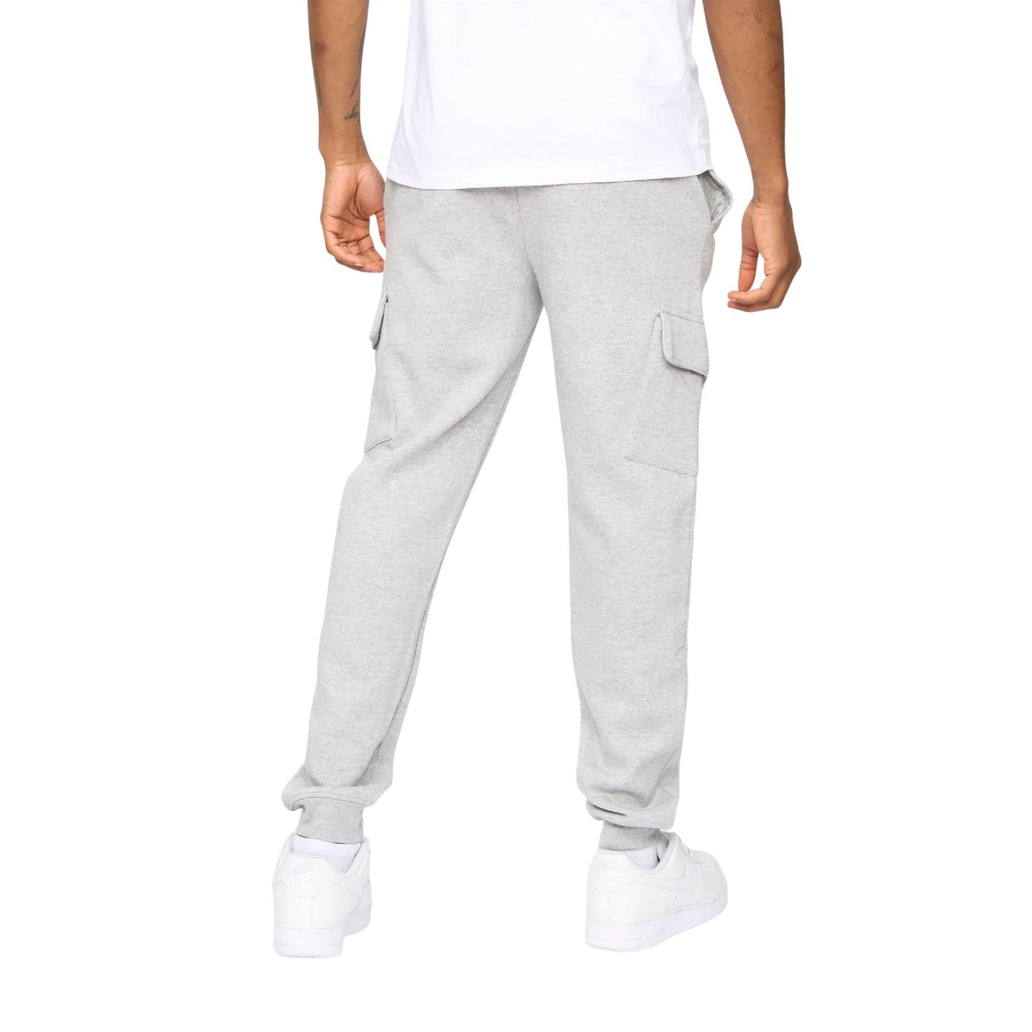 Grey Marl - Back - Kings Will Dream Mens Crosby Cargo Jogging Bottoms